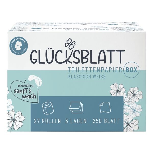 Toiletpapier klassiek wit 3-laags 27 rollen (1 doos à 27 rollen)