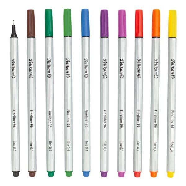 Fineliner »96« in een set van 10 kleuren