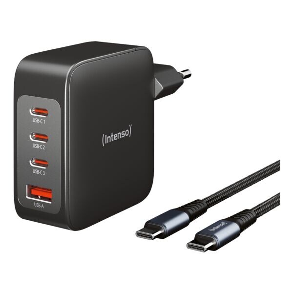 Set snelladers met kabel Power Adapter W140A3C GaN + C520C 3x USB-C + 1 USB-A 14