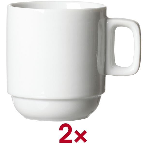 Koffiemokkenset »Bianco« 245 ml, 2 stuks