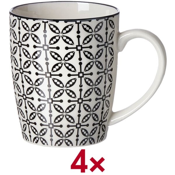 Koffiemokkenset »Takeo Leaves« 350 ml 4 stuks
