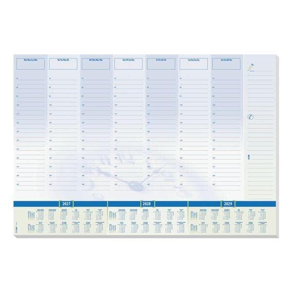 Papieren bureauonderlegger »Time« 30 bladen 59,5/41,0 cm