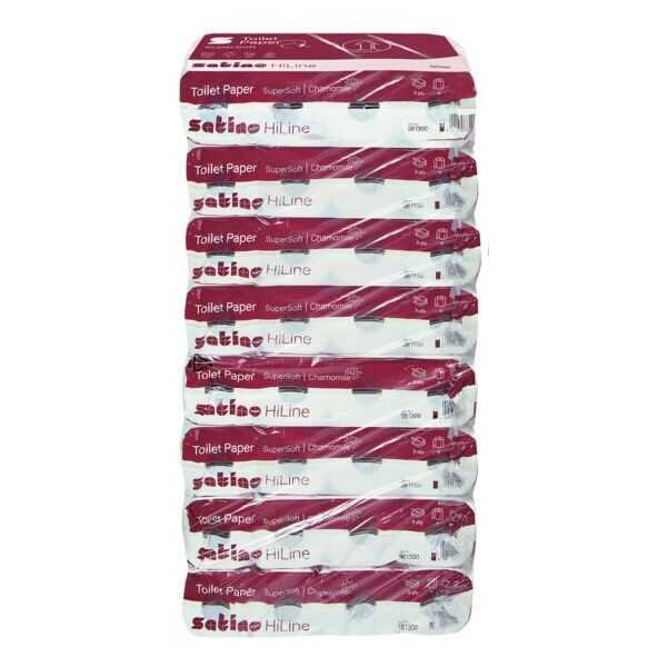 Toiletpapier 3-laags 64 rollen (8 pakken à 8 rollen)