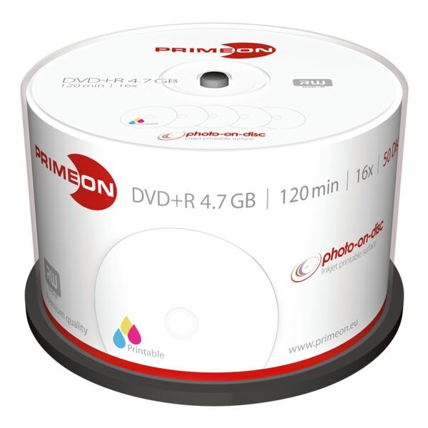 DVD+R »16x« 50 stuks op spindel