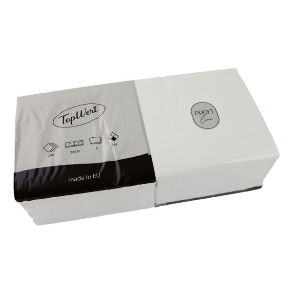 Servetten parelwit, 2-laags 250 stuks