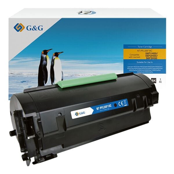 Toner ter vervanging van Lexmark »56F2H00« zwart