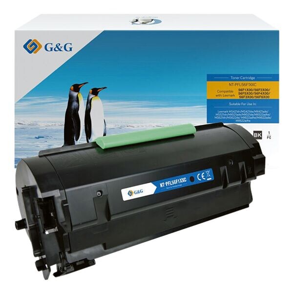 Toner ter vervanging van Lexmark »56F2X00« zwart