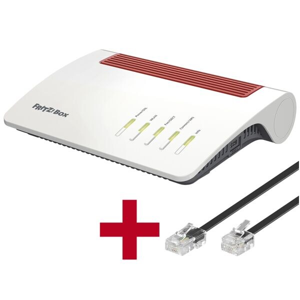 WLAN-router »FRITZ!Box 7590 AX« Wi-Fi 6 zonder ISDN (20002998) incl. telefoonkab