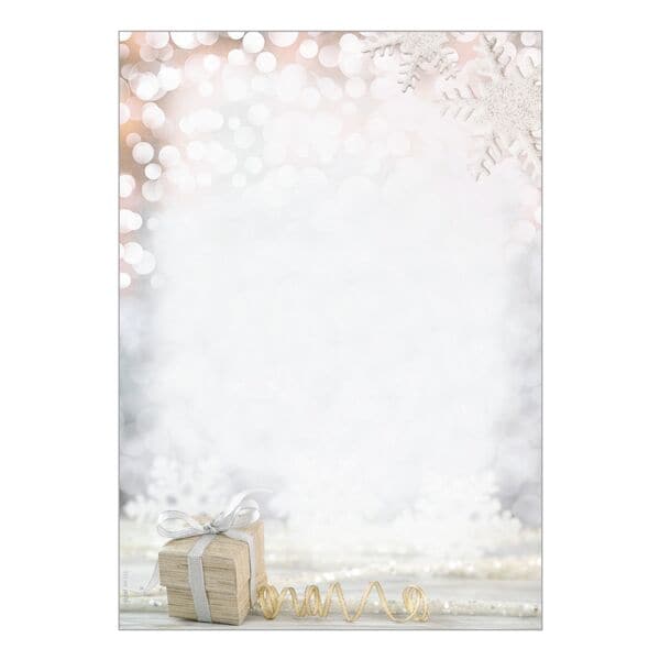 Kerstpapier met motief »Christmas Surprise« blanco A4 100 vellen