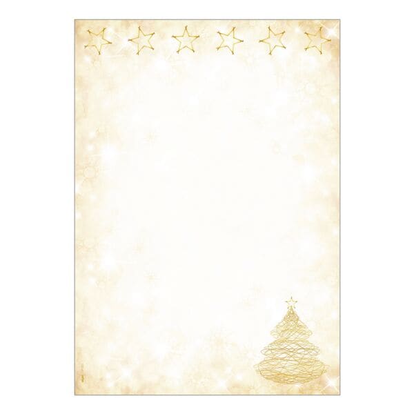 Kerstpapier met motief »Graceful Christmas« blanco A4 100 vellen