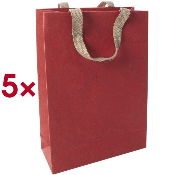 Cadeauzakjes »large jutevezelpapier« 250/355 mm 5 stuks