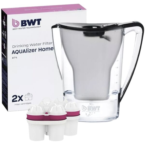 Waterfilterkan »AQUAlizer Home black« incl. 2 filterpatronen