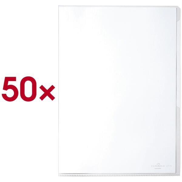 Doorzichtige A4-hoesjes van PVC, 50 stuks