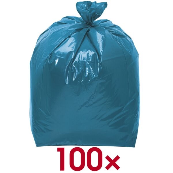 240 l vuilniszakken voor zwaar gebruik blauw 100 stuks