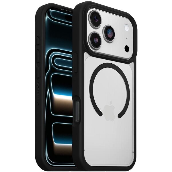 Hoesje »React Series MagSafe« iPhone 17 Pro Clear / zwart