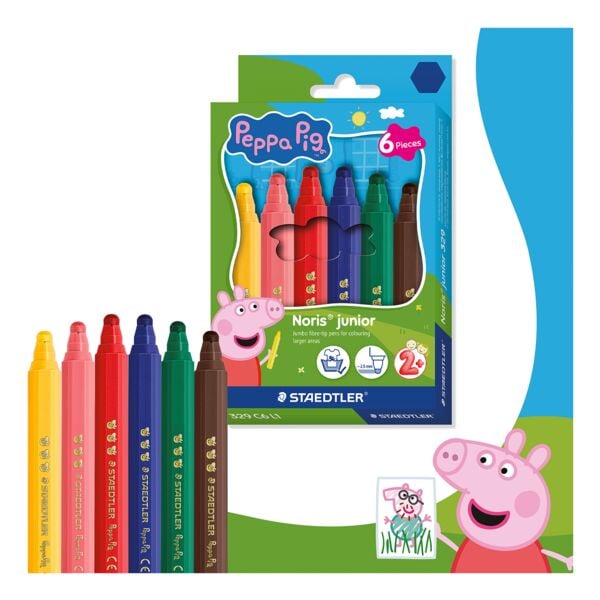 Viltstift »Noris&reg; junior 329 L1 Peppa Pig« 6 stuks