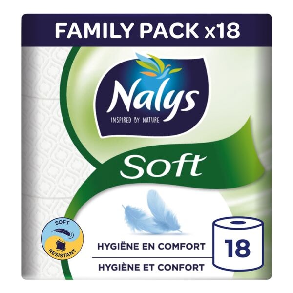 Toiletpapier Soft 2-laags 18 rollen