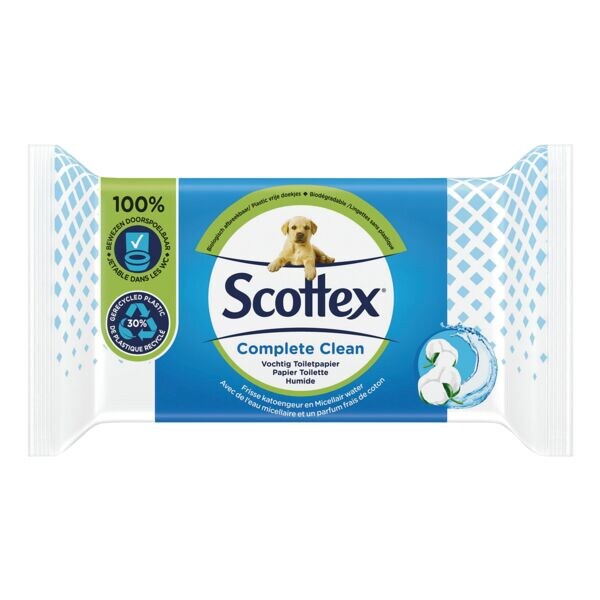 Vochtig toiletpapier Complete Clean Duo-pakket 2x 42 bladen