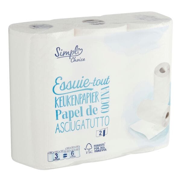 Keukenrollen »Choice« 2-laags, 3 rollen