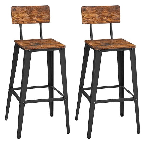 Set van 2 barkrukken LBC078B01 bruin