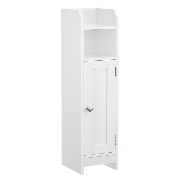 Badkamerkast, wit, MDF-plaat, 18,0 x 20,0 x 80,0 cm