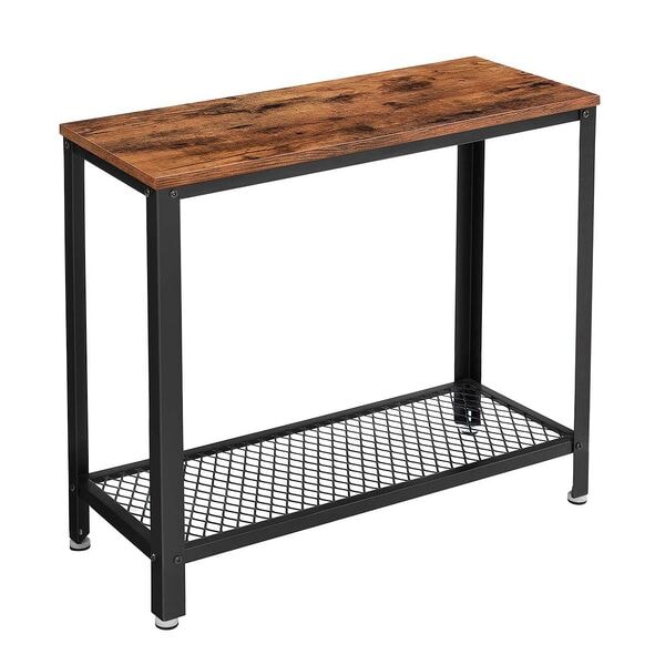 Bijzettafel bruin 60/30/60 cm