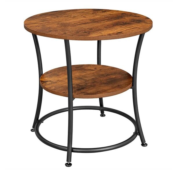 Bijzettafel bruin 55/55/55 cm