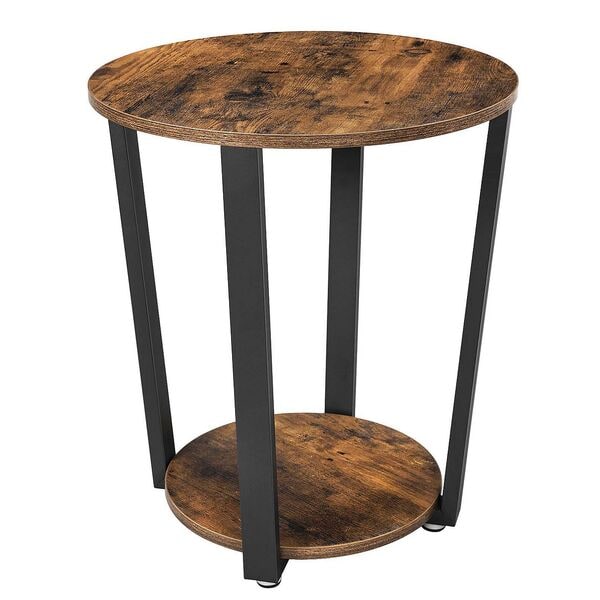 Bijzettafel bruin 50/50/57 cm