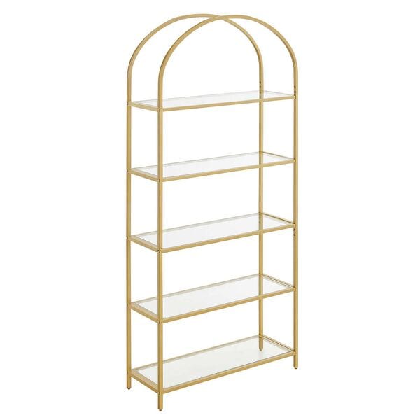 Boekenkast goud 100/30,2/183,5 cm