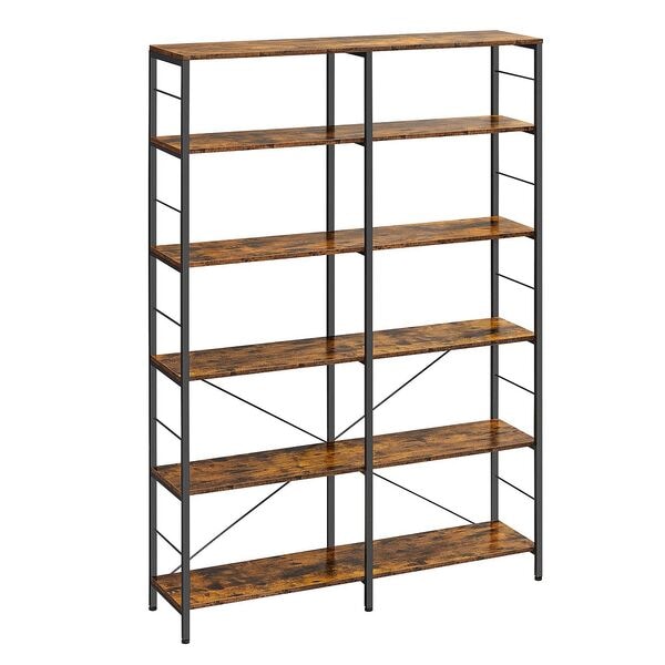 Boekenkast bruin / zwart 150/30/170 cm