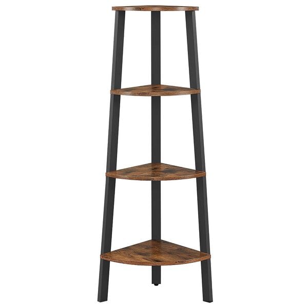 Hoekrek bruin / zwart 60/34/125 cm