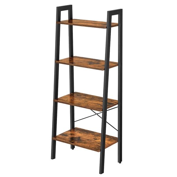 Boekenkast bruin / zwart 60/34/137,5 cm