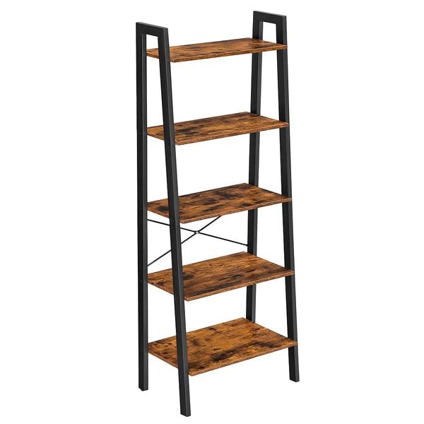 Boekenkast bruin / zwart 60/32/172 cm