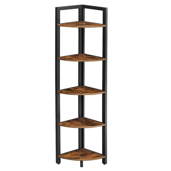 Hoekrek bruin / zwart 40/30/150 cm