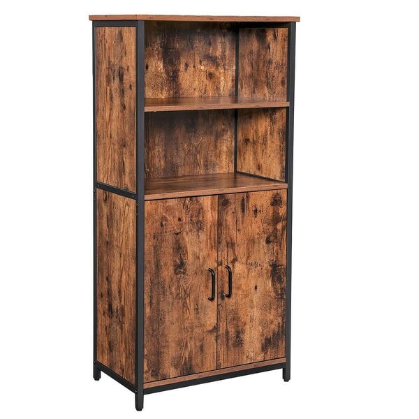 Kast met legplanken, bruin, 60/35/124,5 cm