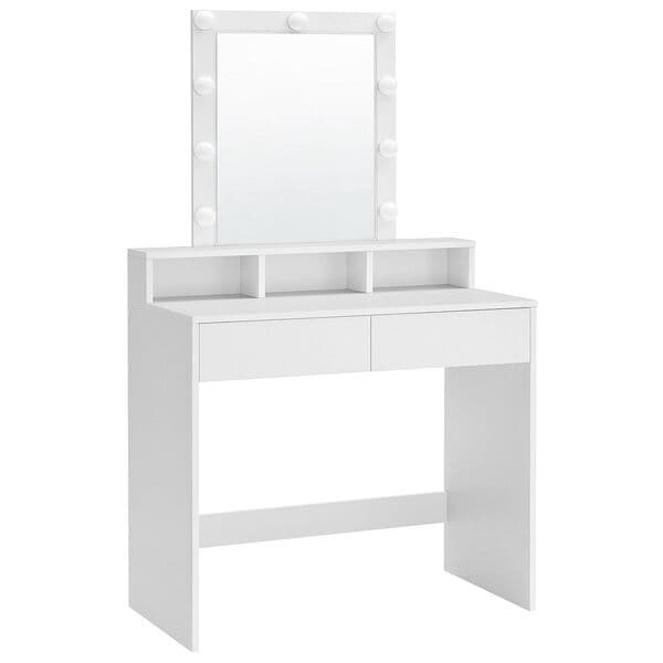 Witte kaptafel 80/40/145 cm