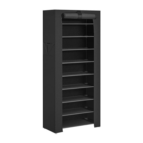 Kledingkast, zwart, 60/28/160 cm