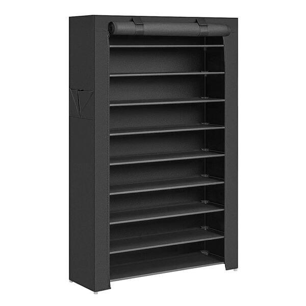 Schoenenrek zwart 100/28/160 cm