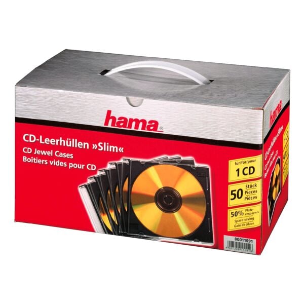 Cd-/dvd-/blu-ray-hoesjes »Slimline« - set van 50