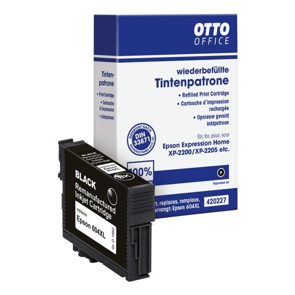Inktpatroon ter vervanging van Epson »604XL« T10H6 zwart