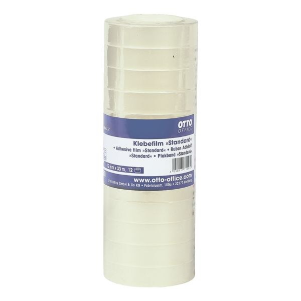 Plakband »Standard« transparant, 12 mm/33 m (B/L)