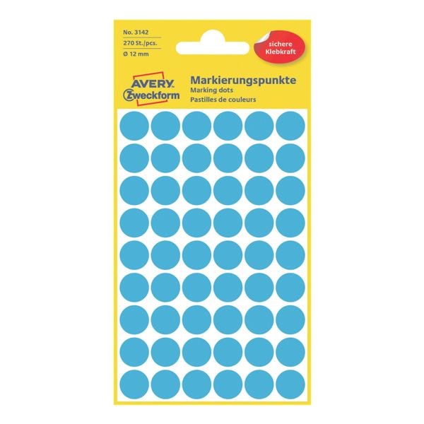 Avery Zweckform markeerpunten - 12 mm Ø - zelfklevend
