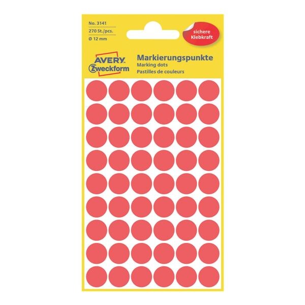 Avery Zweckform markeerpunten - 12 mm Ø - zelfklevend