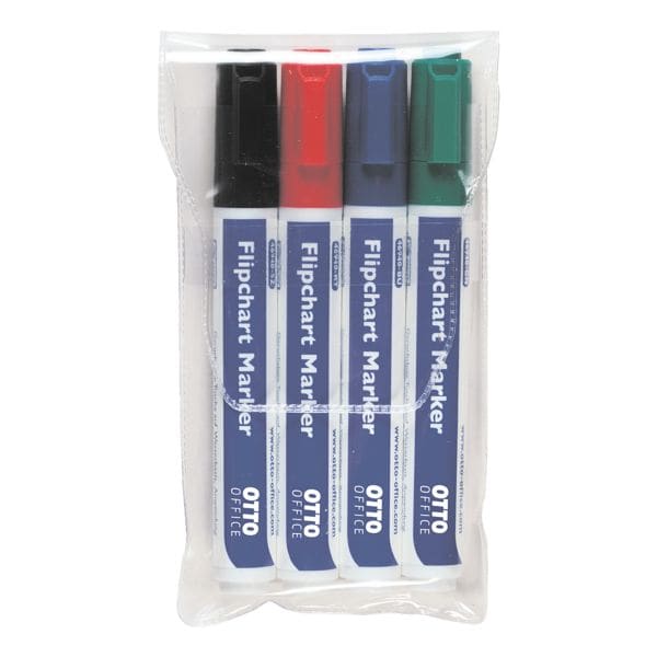 Pak van 4 flipchart-markers