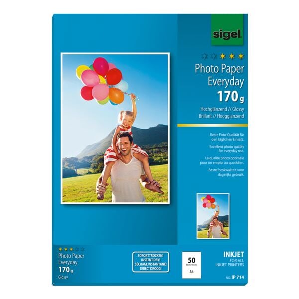 Foto inkjetpapier »Everyday Plus« IP714 A4 170 g/m² 50 bladen