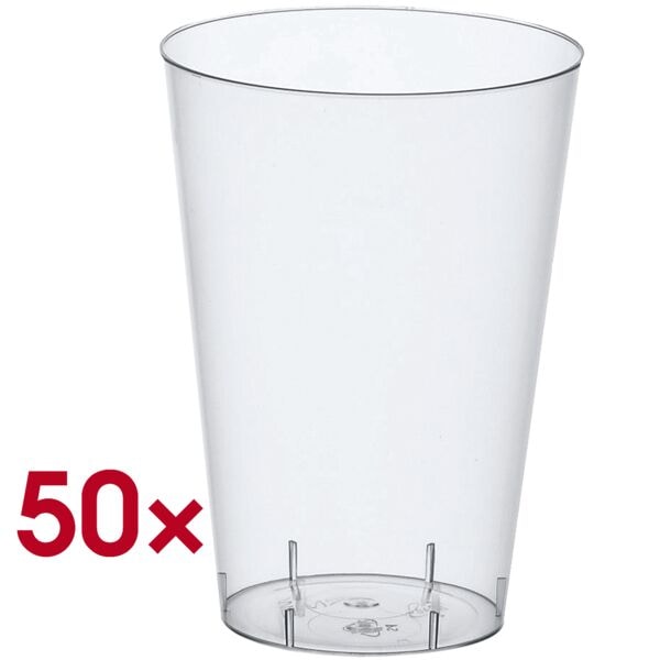 Wegwerp bekers 0,3 l glashelder