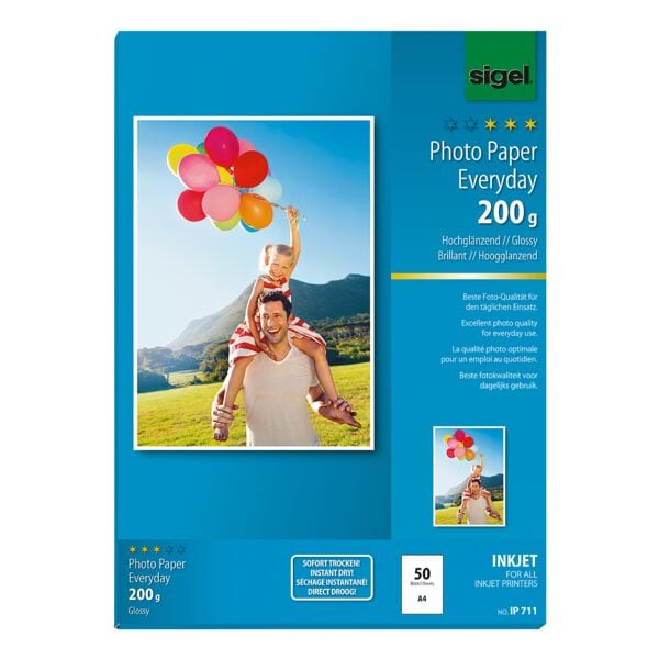 Foto inkjetpapier »Everyday Plus« IP711 A4 200 g/m² 50 bladen