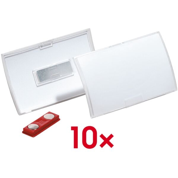 Badges »Click Fold« met magneet 9 x 5,4 cm