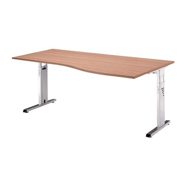 Bureau, vrije vorm »O-Line« 180 cm