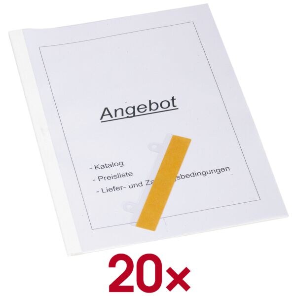 20 thermische bindmappen tot 30 bladen, klasseerbaar